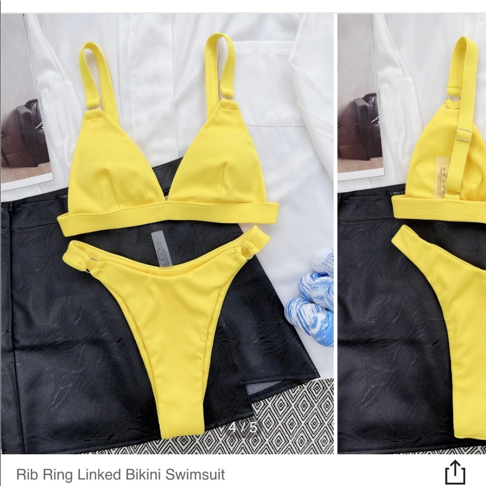 🤍NWT 3/$15 Yellow Bikini